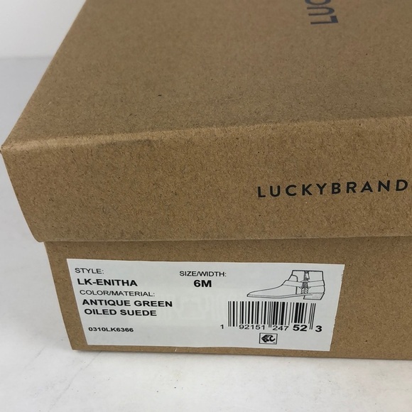 NEW Lucky Brand Enitha Piled Suede Ankle Boots 6 - Picture 10 of 10